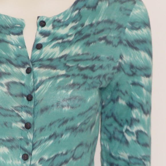 DvF IBIZA PALACE TIGER GREEN CARDIGAN - PETITE - Picture 6 of 8